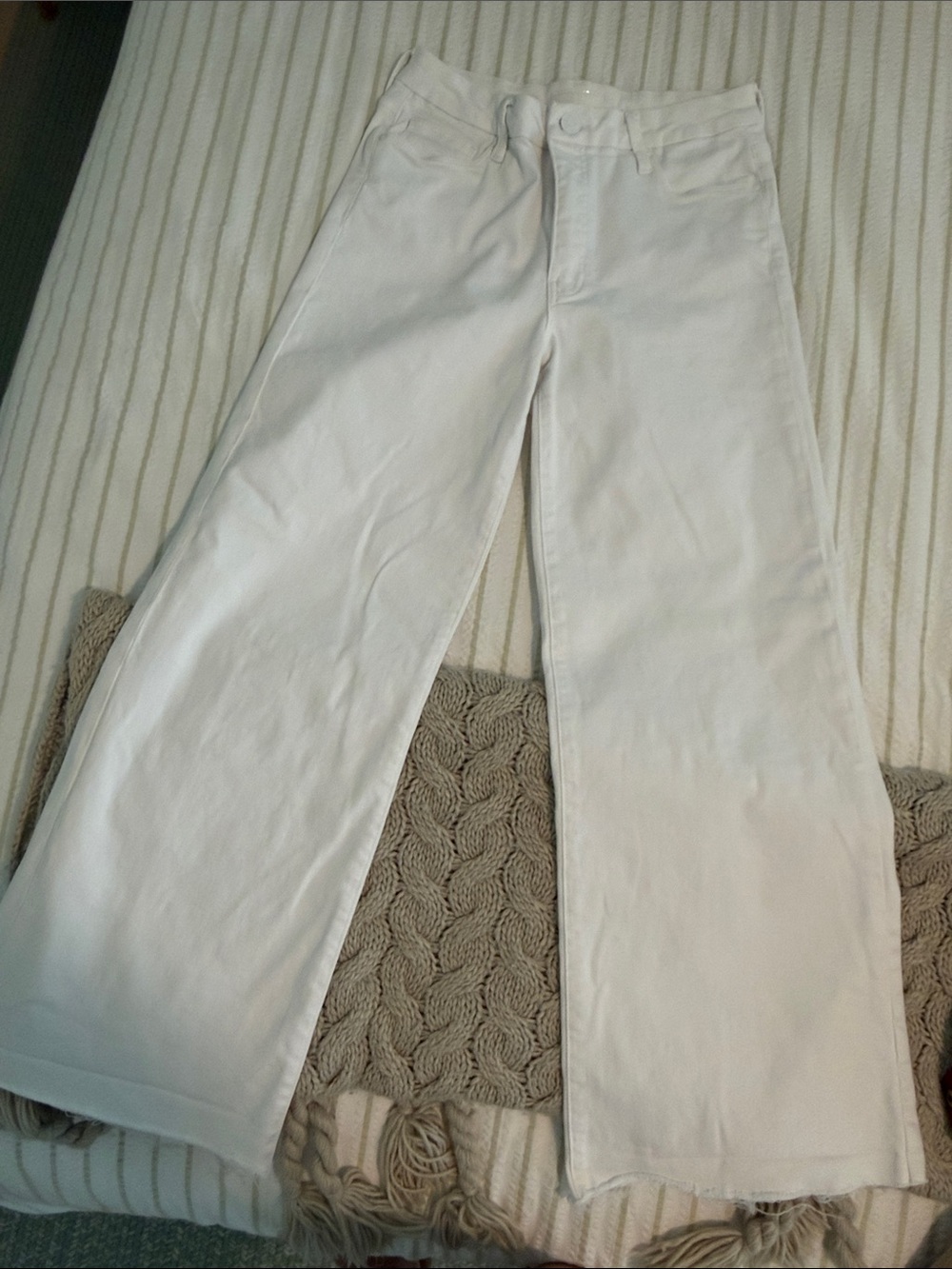 Kut from the Kloth White Wide-Leg Jeans